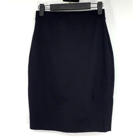 Fila Skirt Womens XS Black Red Asymmetrical Knit Stretch Pull On Bodycon Pencil - Picture 7 of 9